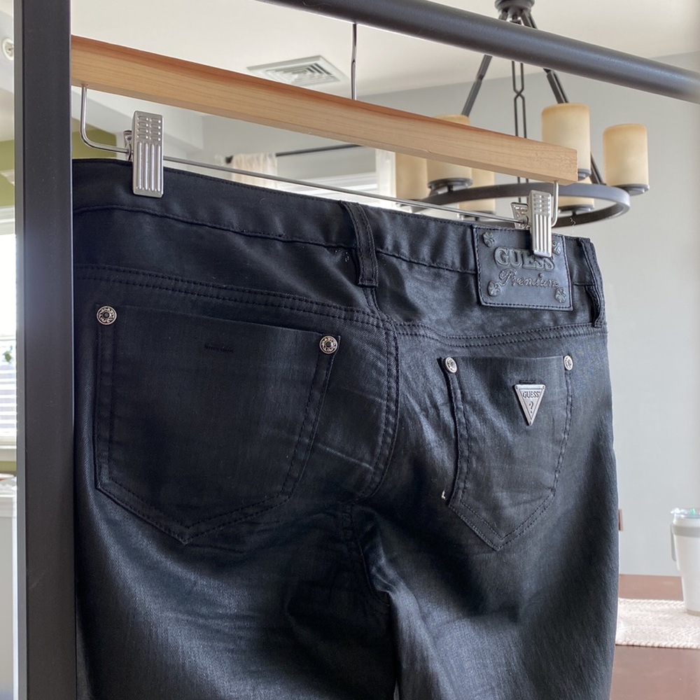 Womens Guess Premium stretch black pants - Picture 4 of 9
